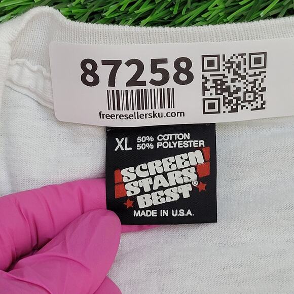 Vintage 80s Student-Of-The-Month Shirt Large 22x27 Crop USA - Picture 5 of 12